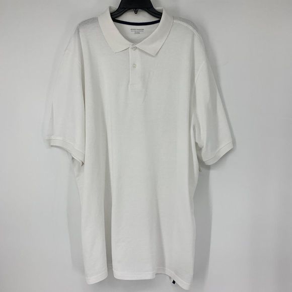 Mens Amazon Essentials White Polo Size 3XT Big & Tall Pic Short Sleeve NWT 3627 - Picture 1 of 9